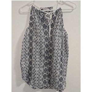 LOFT Embroidered Tank Top Sz XS EUC